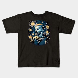 Van Gogh: Starry Portrait Kids T-Shirt